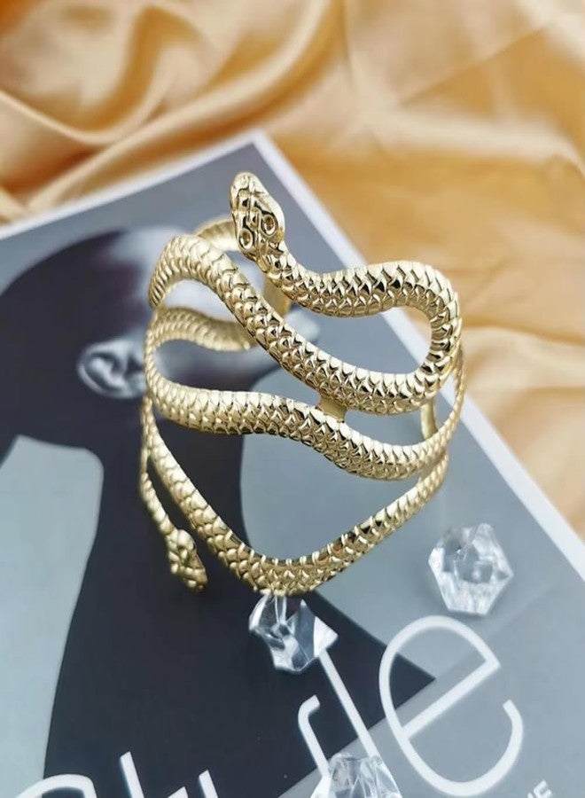 CHTRYTOM Arm Cuff Upper Arm Band Cuff Bracelet Bangle for Women Adjustable Armband Set 6 - Image 4